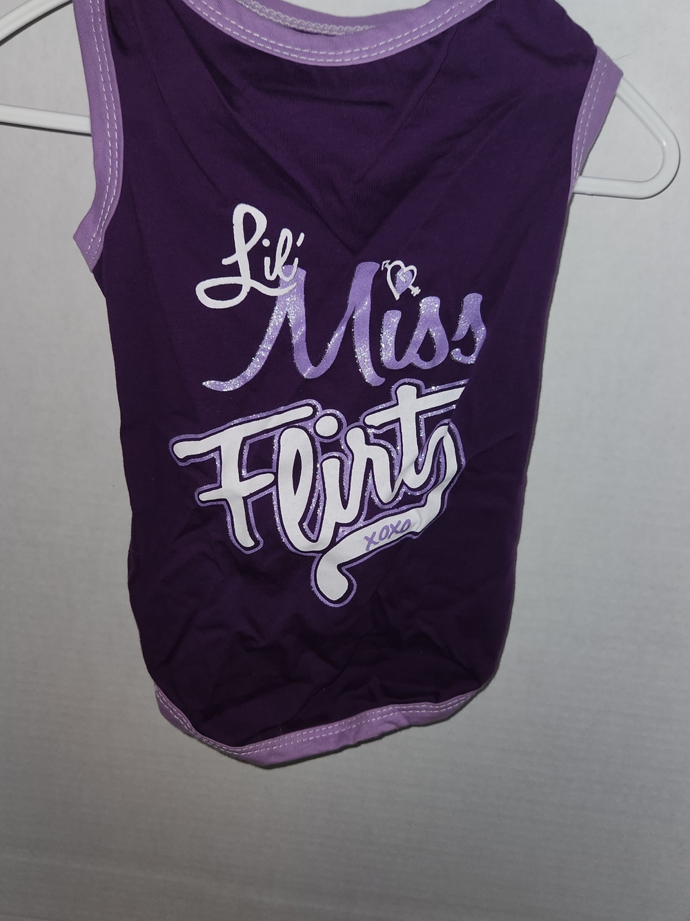 Lil' Miss Flirt Purple Graphic Tank
